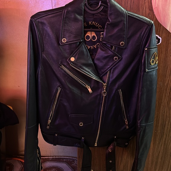 NWT Moose Knuckles Good Collection Leather Jacket๐๐๐ - Picture 8 of 14